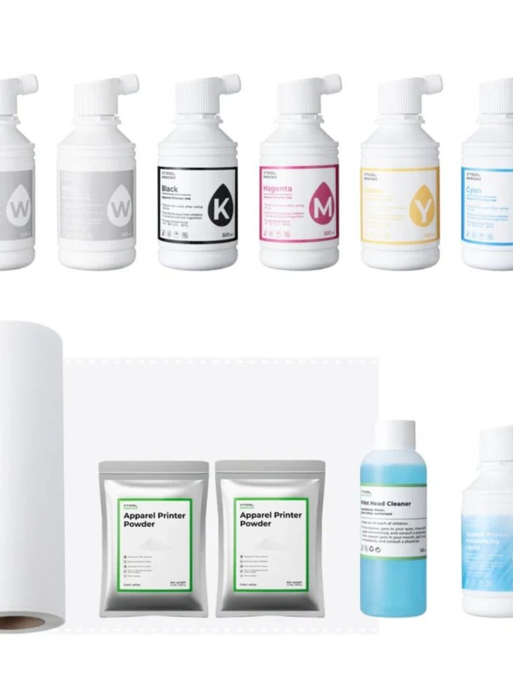 xTool Apparel Printer 30-Day Worry-Free DTF Material Bundle
